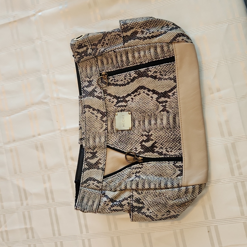 Snake print miche shell
